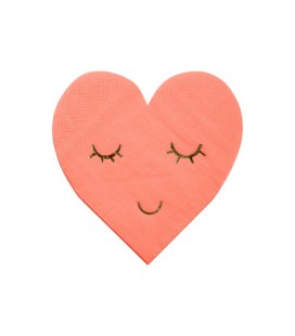 Heart Face Napkins