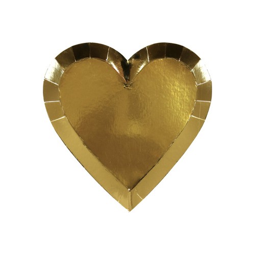 Small Gold Heart Plates