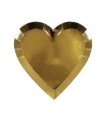 Small Gold Heart Plates