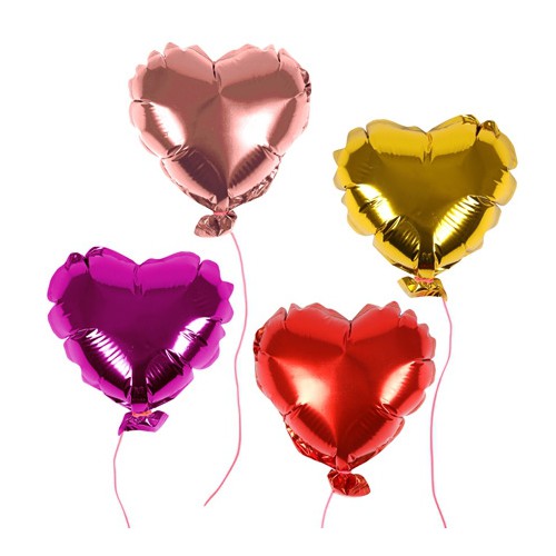 8 herzförmige Mini-Luftballons