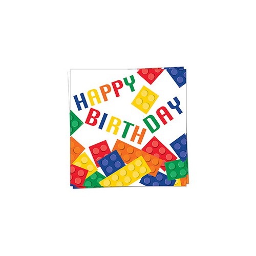Block Party Servietten Happy Birthday