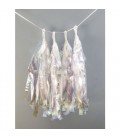 4 Iridescent Tassels