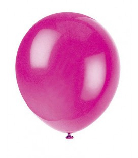10 Ballons Fuschia