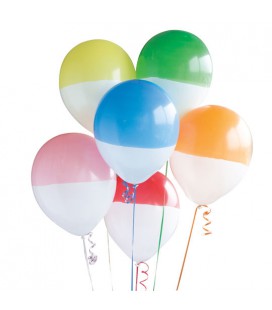 6 Ballons Bicolores