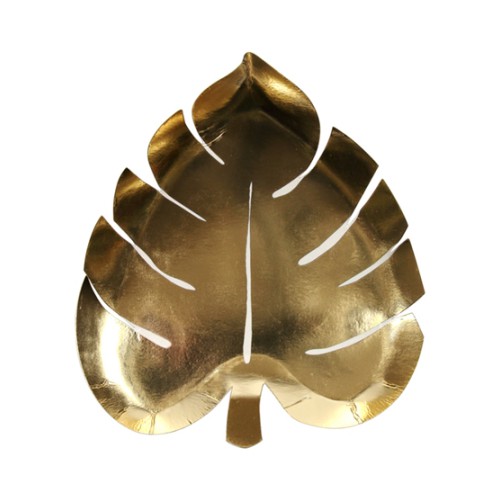 Gold Palmenblatt Teller