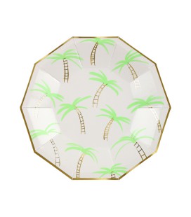 Small Palm Trees Plates