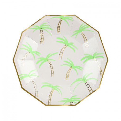 Small Palm Trees Plates