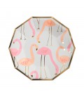 Kleine Teller mit Rosa Flamingos