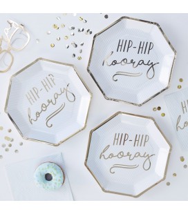 Assiettes Hooray Bleu