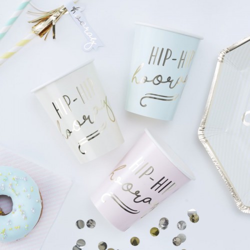 Hooray Pastel Cups