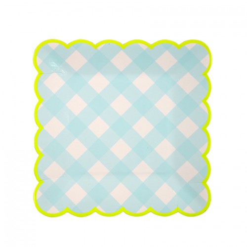 Blue Gingham Small Plates