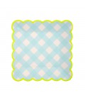 Blue Gingham Small Plates