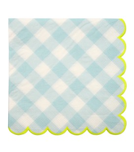 Blue Gingham Large Napkins
