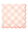Pink Gingham Large Napkins