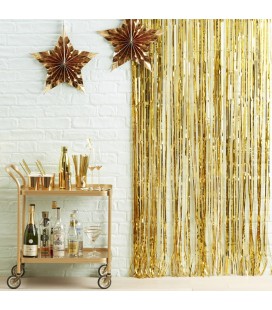 Gold Foil Fringe Curtain