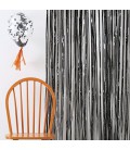 Black Foil Fringe Curtain