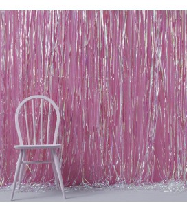 Iridescent Foil Fringe Curtain