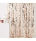 Pink Foil Fringe Curtain