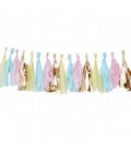 Gold & Pastel Tassel Garland
