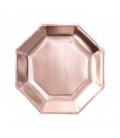 Assiettes Rose Gold