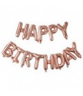 Happy Birthday Rose Gold Buchstaben Folienluftballons