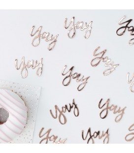 Rose Gold Yay Confetti