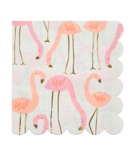 Grandes Serviettes Flamants Roses