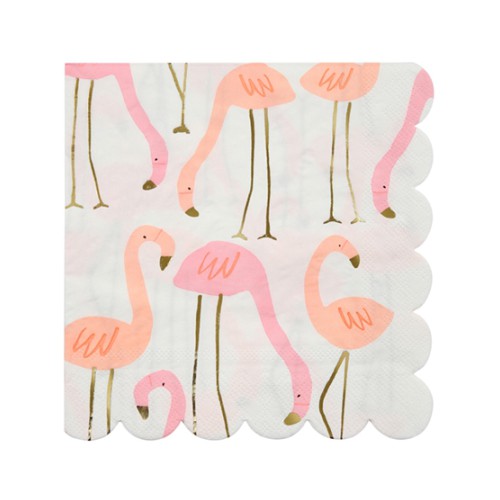 Large Pink Flamingo Napkins
