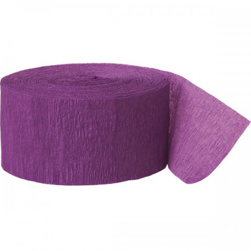 Purple Crepe Streamer