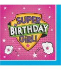 Große Superhero Girl Servietten
