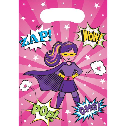 Superhero Girl Treat Bags