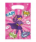 Pochettes Cadeaux Superhero Girl