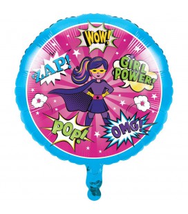 Superhero Girl Folienluftballon