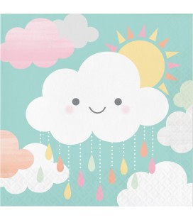 Große Fröhliche Wolken Servietten