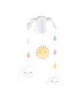 Happy Clouds Hanging Mobile