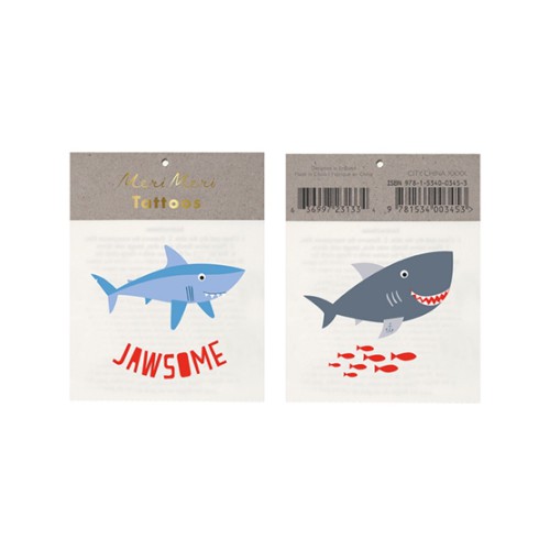 Jawsome Temporary Tattoos