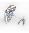 24 Parasols à Cocktail Holographiques