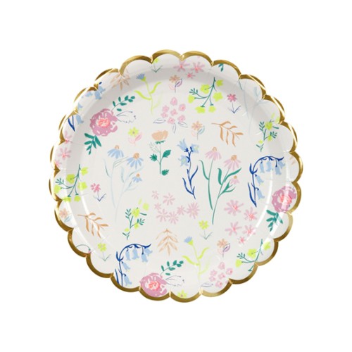 Small Floral Plates
