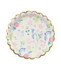 Small Floral Plates