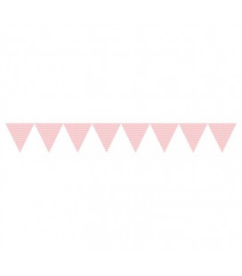 Pink Polka Dot Flag Banner