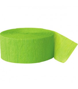 Lime Crepe Streamer