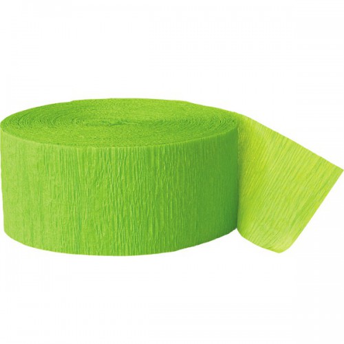 Lime Crepe Streamer