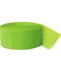 Lime Crepe Streamer