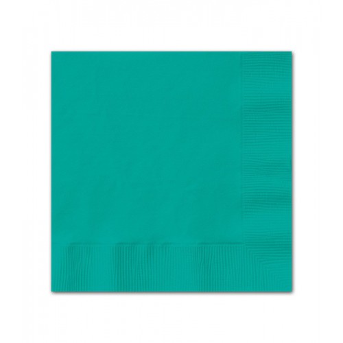20 Petites Serviettes Turquoise