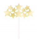 Gold Stars Cake Topper