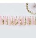 Gold & Pink Tassel Garland