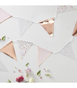 Rose Gold Floral Bunting