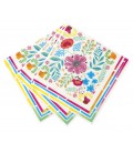 Floral Boho Llama Party Napkins
