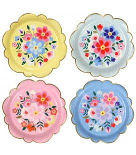 Small Floral Plates