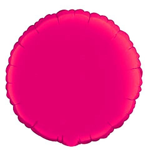 Magenta Round Mylar Balloon